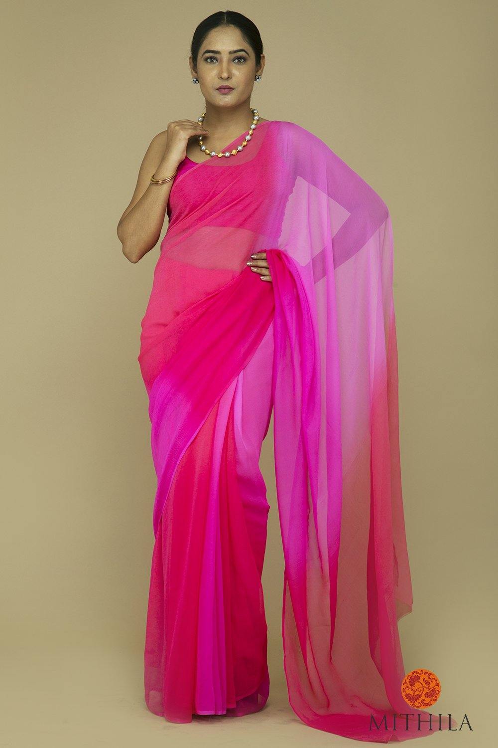 Buy One-minute Bollywood Ready to Wear Saree Chiffon Zari Saree Party Wear  Sari Stitched Pleated Saree FREE Saree Belt Saree USA Online in India 